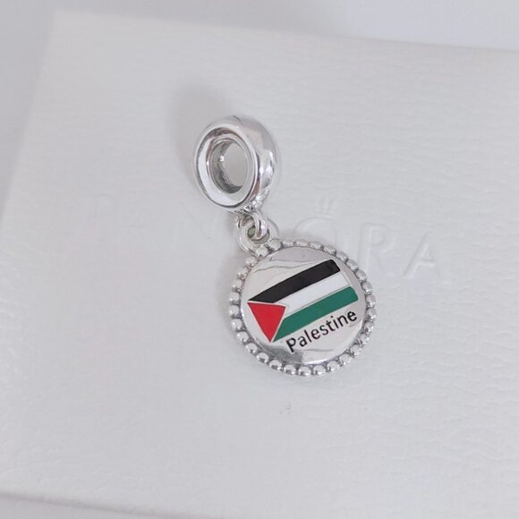 Pandora Palestine Flag Exclusive Dangle Charm with box - Picture 4 of 7